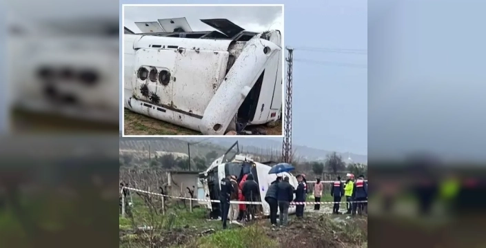 Sağlık personeli servisi üzüm bağına uçtu: 25 kişi yaralandı