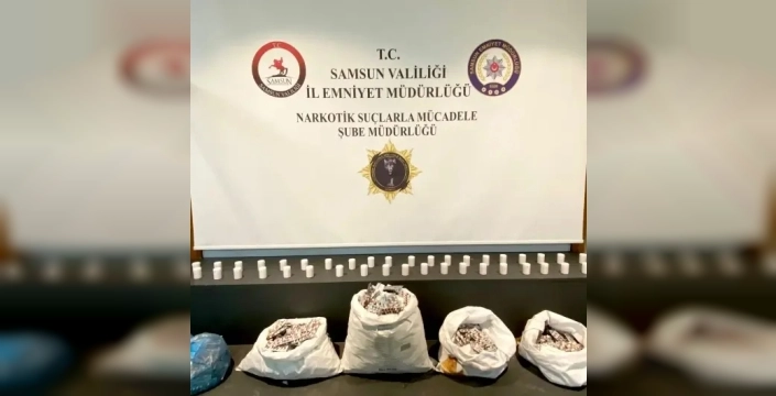 Samsun'da büyük uyuşturucu operasyonu: 36 bin 600 sentetik hap ele geçirildi
