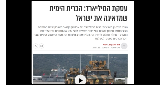 Son dakika: İsrail, Türkiye-Katar iş birliğinden endişeli!