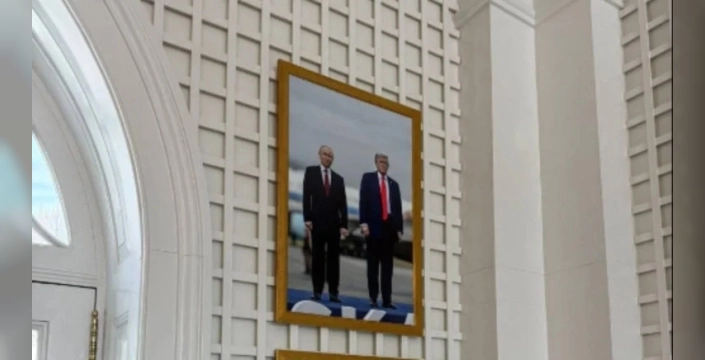 Trump'tan şaşırtan hamle: Beyaz Saray'da Putin ile çekilmiş fotoğrafı astı!