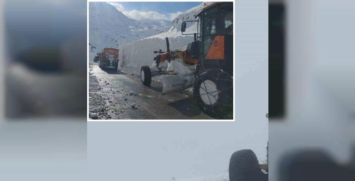 Van'da çığ temizliği yapan greyder şarampole devrildi: Operatör yaralandı