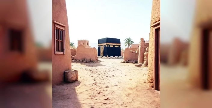 Yapay zekâ ile Kâbe'nin tarihi görüntüleri canlanıyor