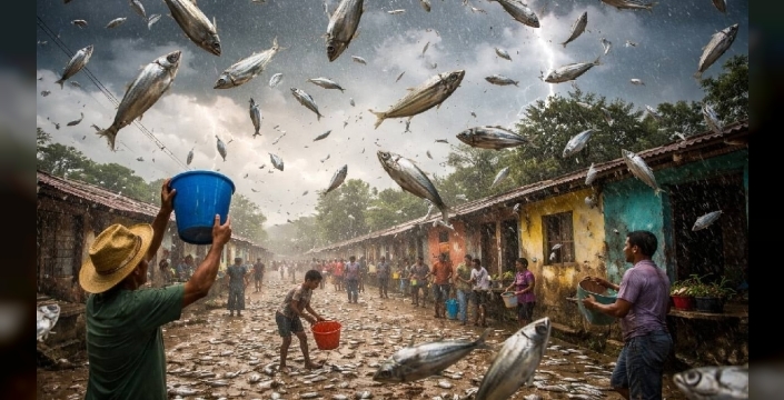 Yoro'da 200 yıllık mucize: Haziran ayında gökten balık yağıyor, bilim insanları hala sırrını çözemedi!