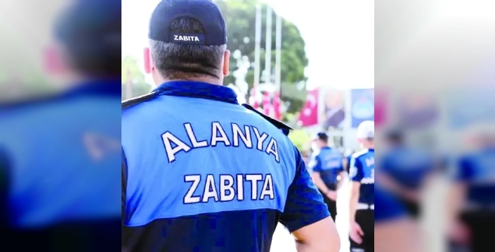 Alanya'da skandal: İşçiler zabıta kıyafetiyle sahada