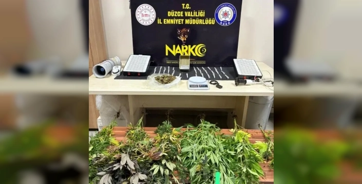 Düzce'de uyuşturucu operasyonu: Evdeki özel düzenek ve ele geçirilenler şaşkınlık yarattı