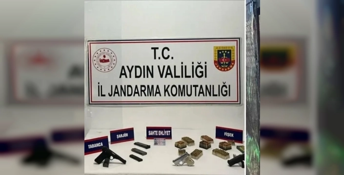 Kuşadası'nda ruhsatsız silah ve maymun ele geçirildi