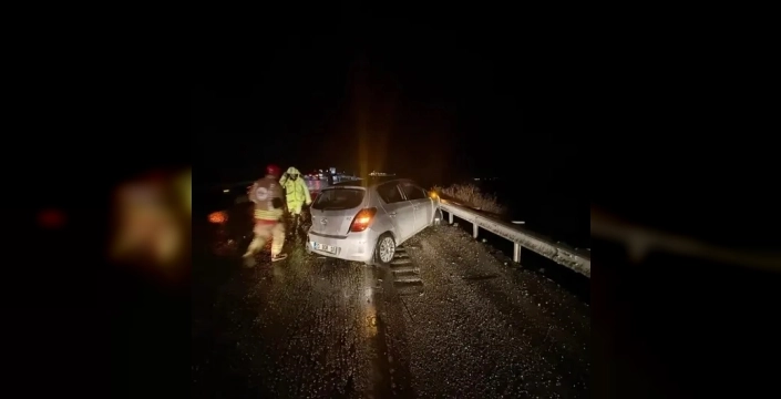 Manisa'da trafik kazası: İki yaralı