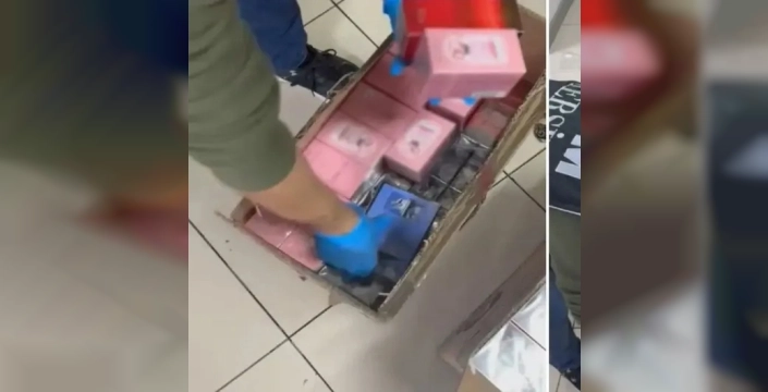 Mersin'de kargo kolilerinden dev parfüm kaçakçılığı çıktı: 1 gözaltı