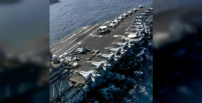 Umman Denizi'nde gerilim tırmanıyor: ABD, uçak gemisine yaklaşan İran İHA'sını düşürdü