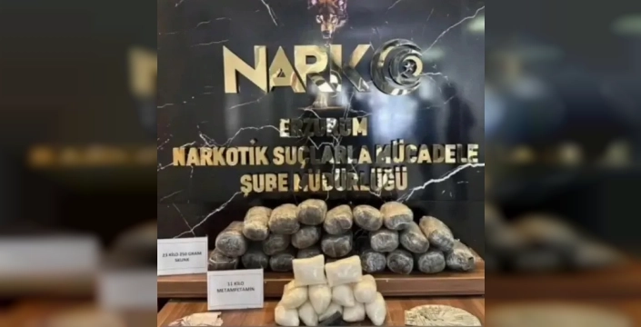 Uyuşturucu tacirlerine büyük darbe: Narkotik köpeği Hera sayesinde 34 kilo uyuşturucu ve silah ele geçirildi!