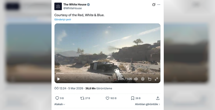 Beyaz Saray'ın Call of Duty'li paylaşımı tartışma yarattı: Gerçek savaş görüntülerine oyun sahnesi mi yakıştı?