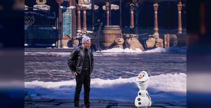 Nvidia'ın robot Olaf'ı konferansta mikrofonu kesilince şovu yarıda kaldı