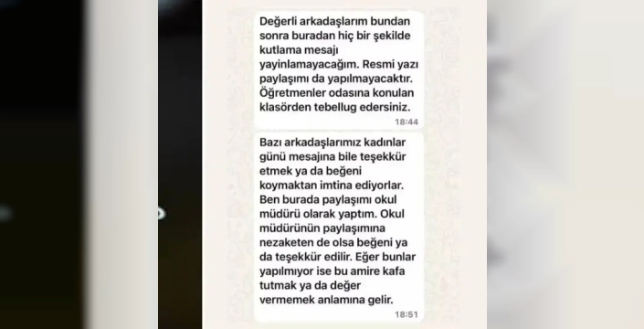 Okul müdürü, WhatsApp'taki kutlama mesajına emoji göndermeyen öğretmenlere soruşturma açtı, ardından görevden alındı