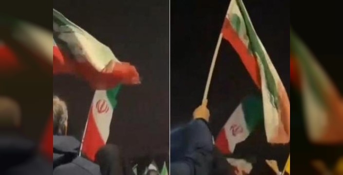 Tahran'da patlamalar sürerken halktan tekbirli direniş!