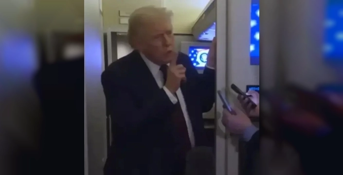 Trump'tan gergin anlar: 'Sen çok sinir bozucu bir insansın