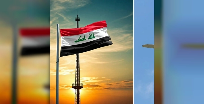 Bağdat'ta insansız hava aracı paniği: Yangın çıktı