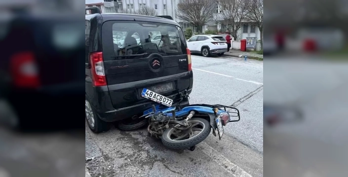 Muğla'da motosiklet kazası: Sürücü yaralandı