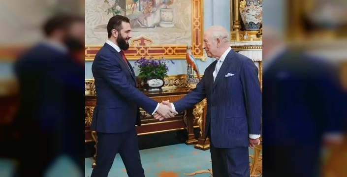 Suriye Devlet Başkanı Şara, Kral III. Charles ile yeniden inşa sürecini görüştü